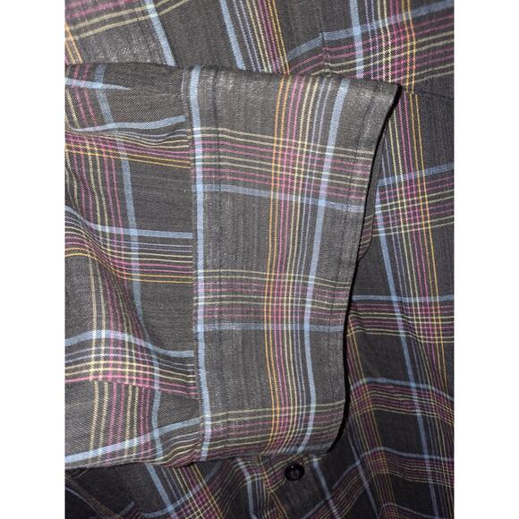 Vintage Kentfield Colorful Plaid Button Up Shirt Size XL - Picture 3 of 7